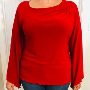 Red blouse